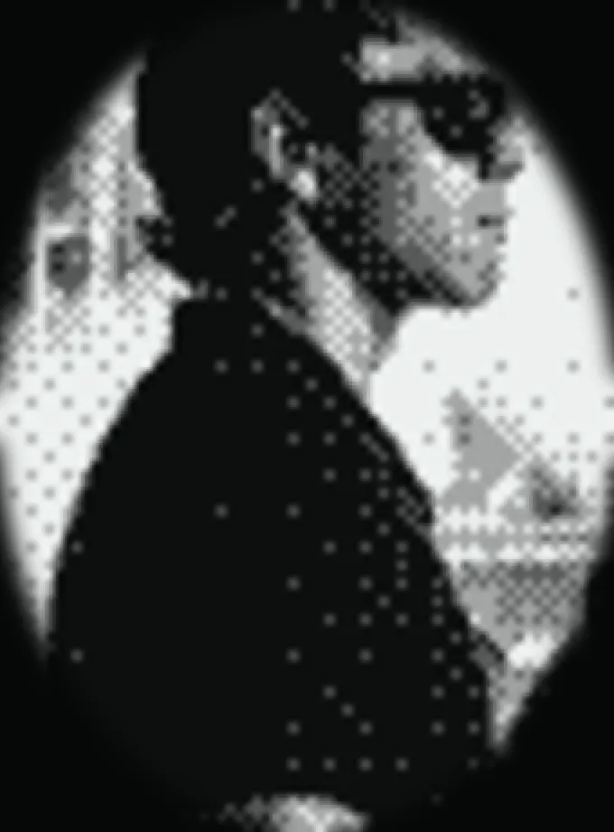 Pixelated portrait of Magnus Lislevatn